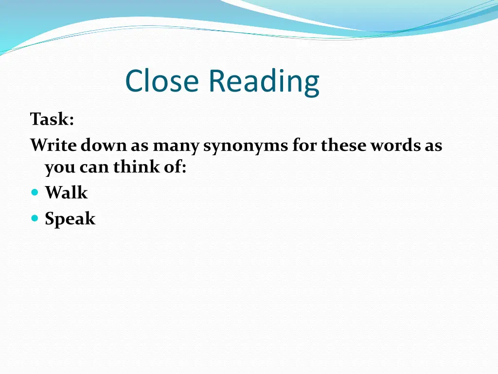 close reading 10