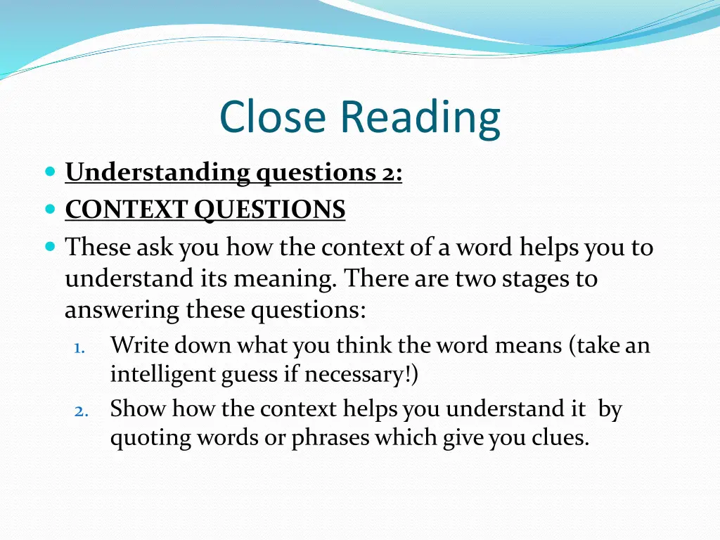 close reading 5