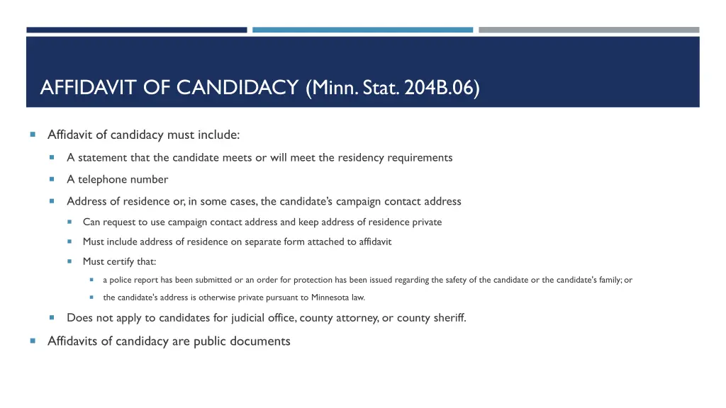 affidavit of candidacy minn stat 204b 06