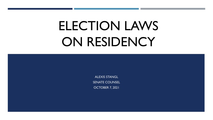 election laws on residency