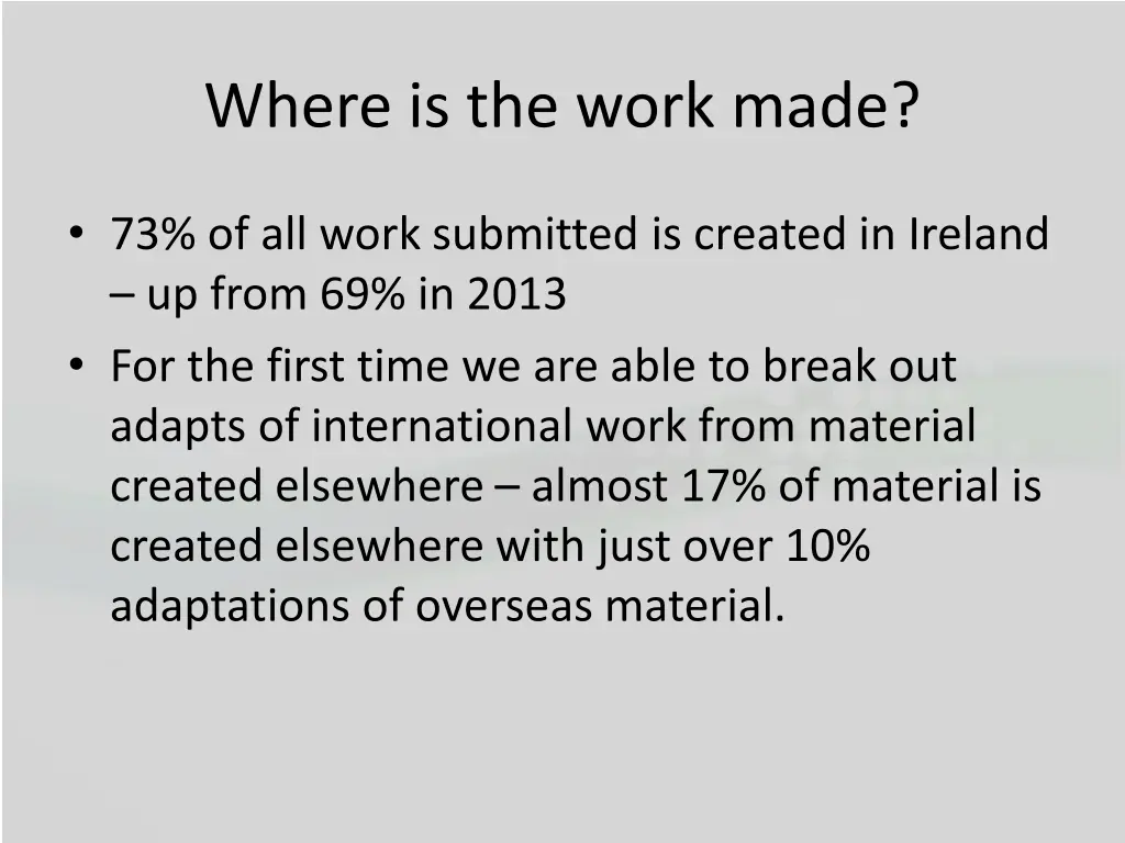 where is the work made