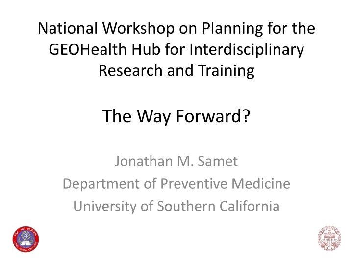 national workshop on planning for the geohealth