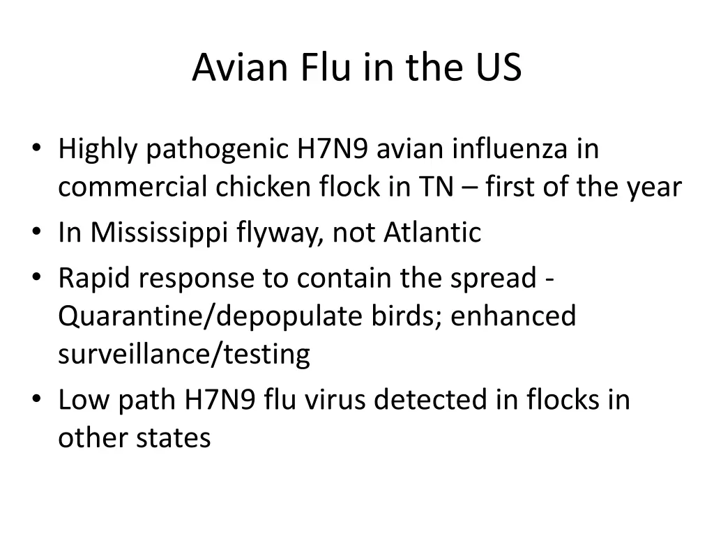 avian flu in the us