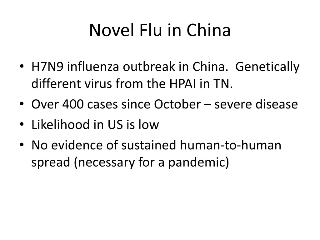 novel flu in china