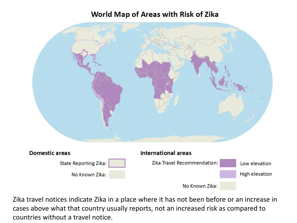 zika travel notices indicate zika in a place