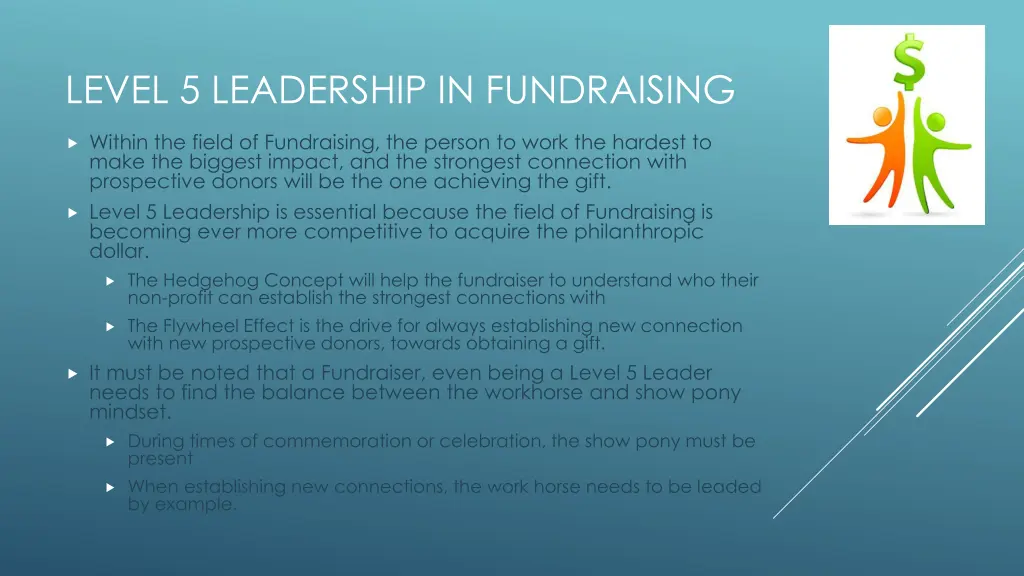 level 5 leadership in fundraising