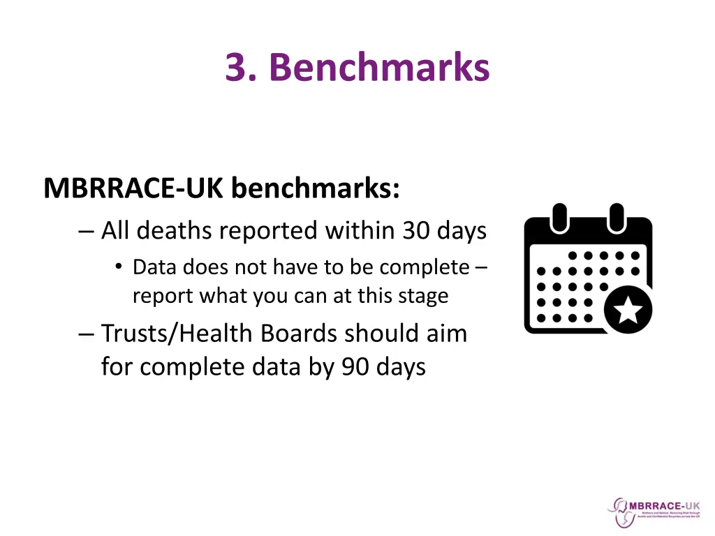 3 benchmarks