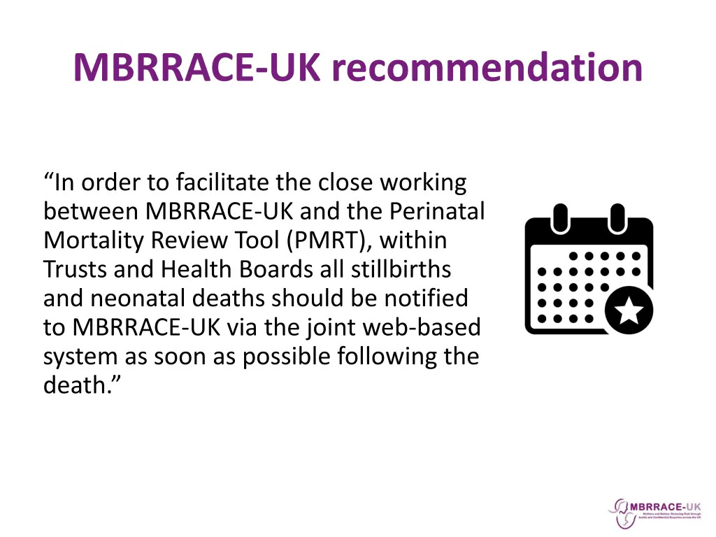 mbrrace uk recommendation 1