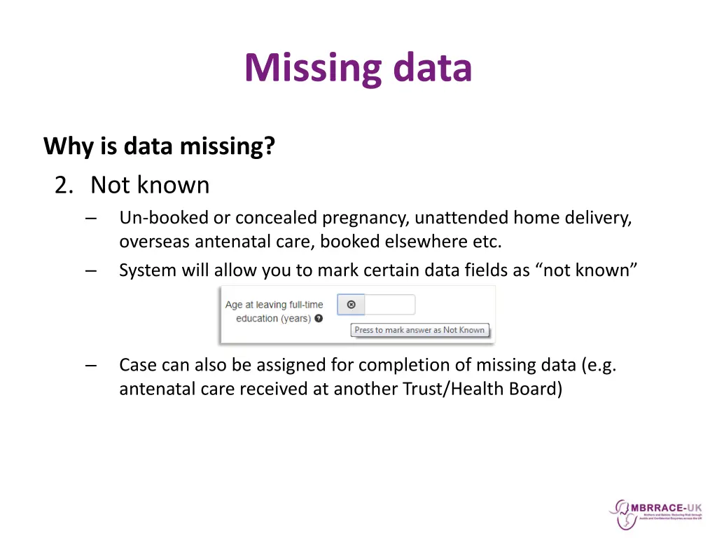 missing data 1