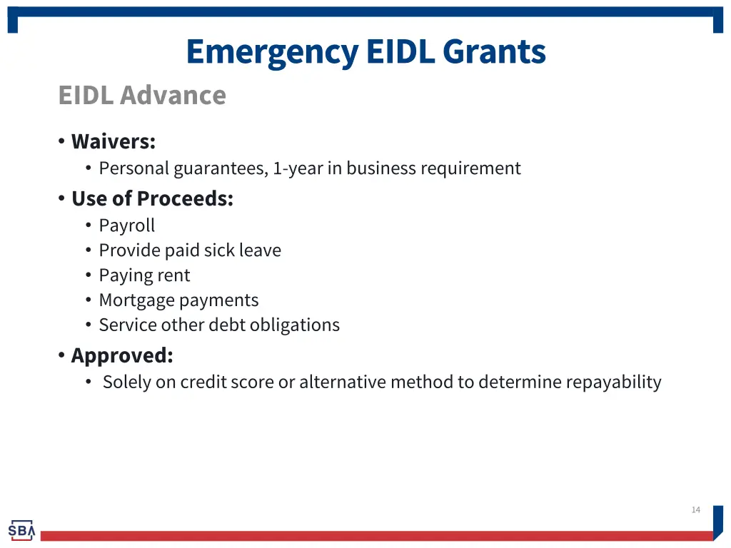 emergency eidl grants eidl advance 1