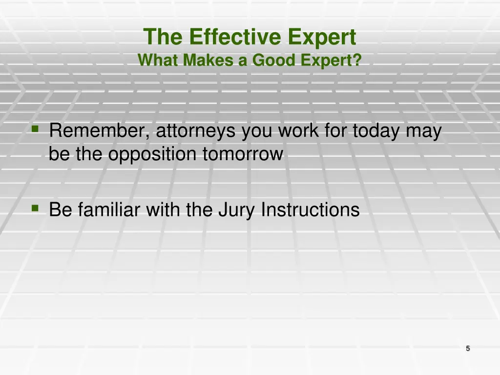 the effective expert what makes a good expert 2