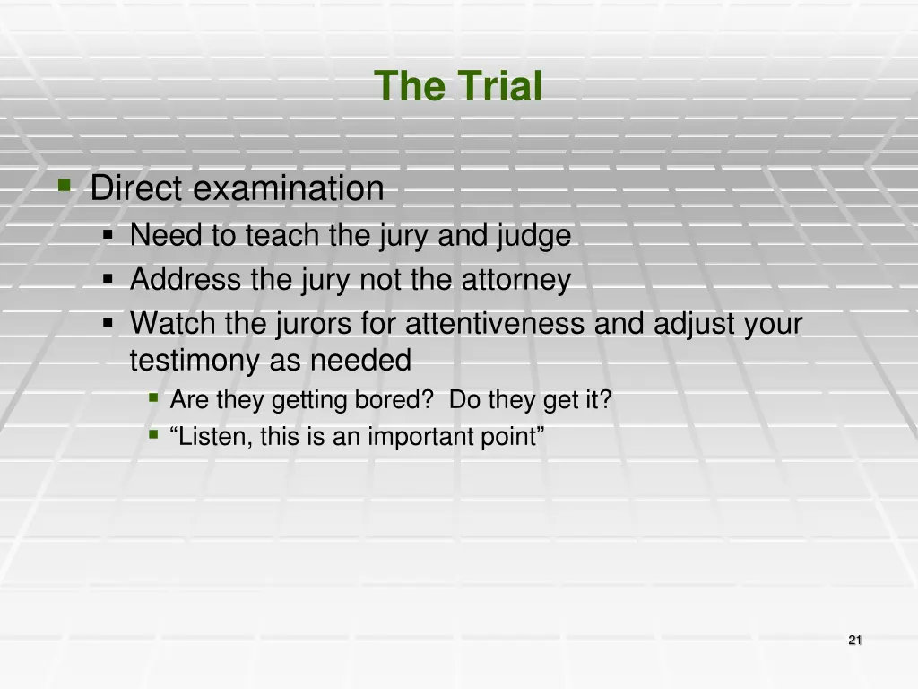 the trial 1