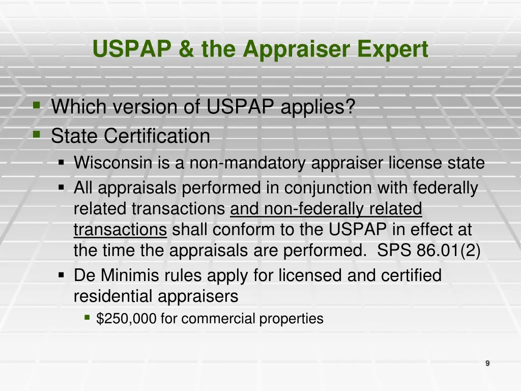 uspap the appraiser expert