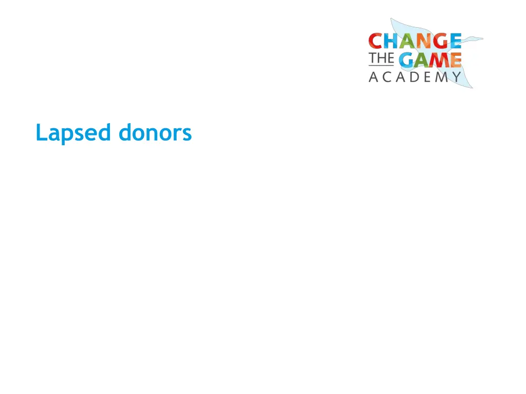 lapsed donors