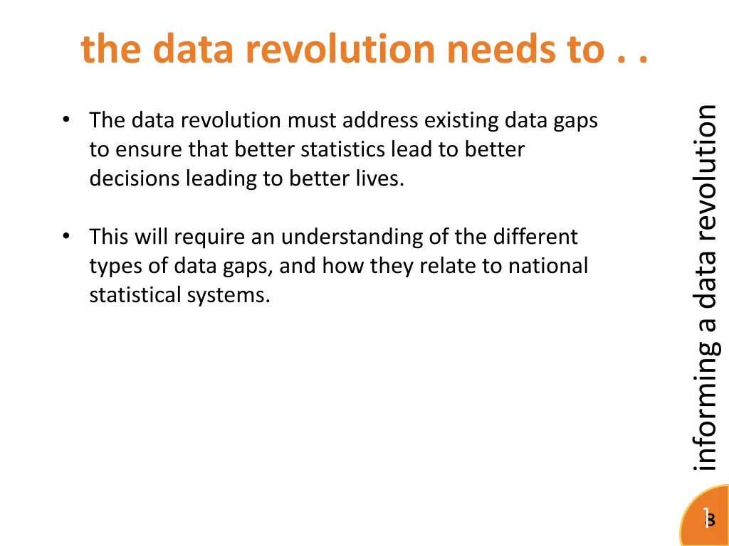 the data revolution needs to 1