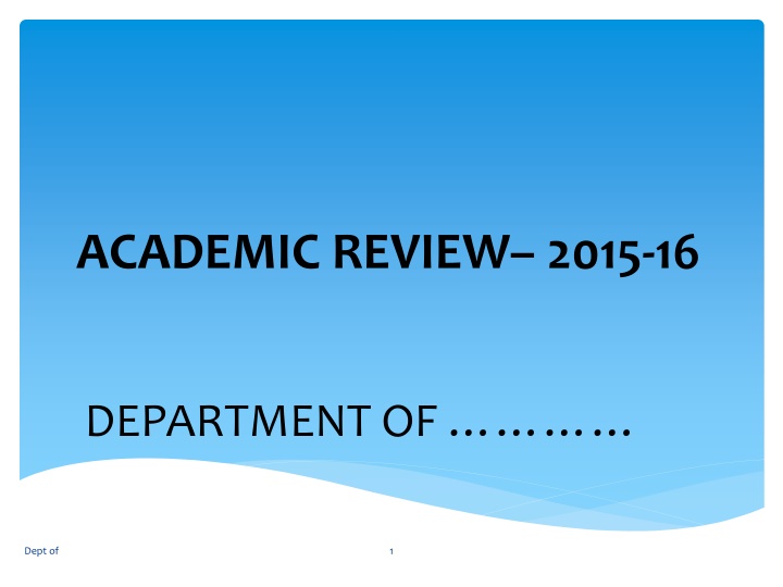 academic review 2015 16