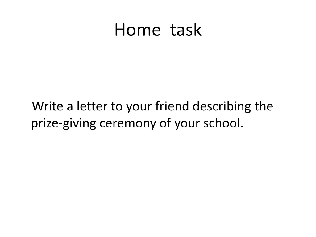 home task