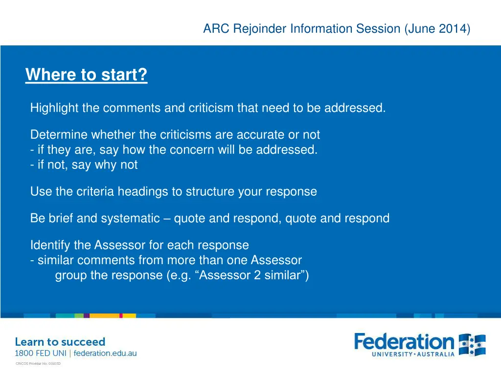 arc rejoinder information session june 2014 22