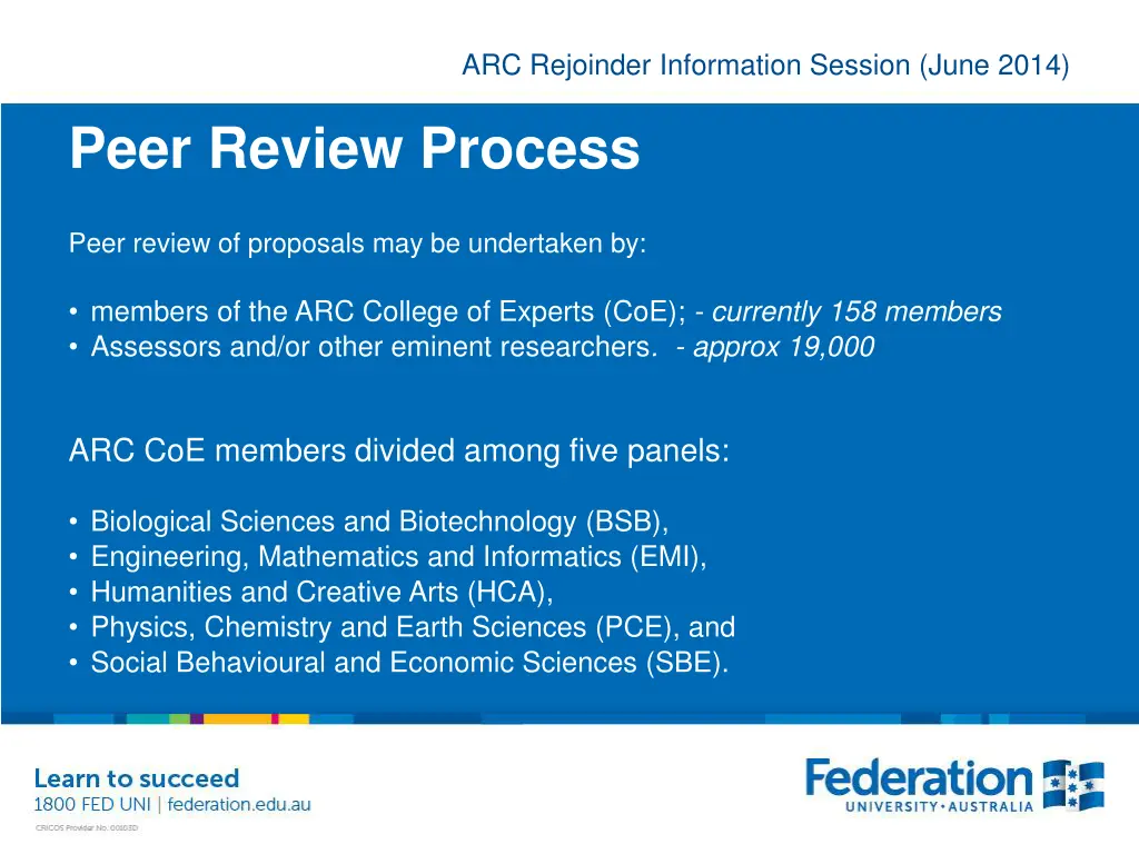 arc rejoinder information session june 2014 3