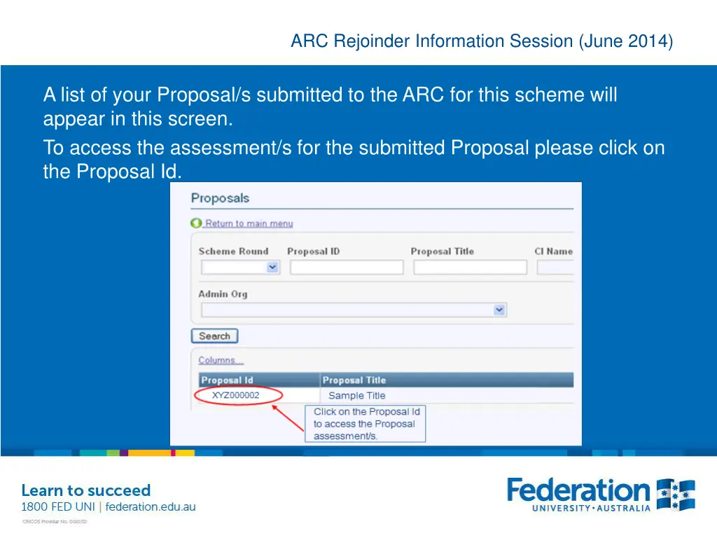 arc rejoinder information session june 2014 36