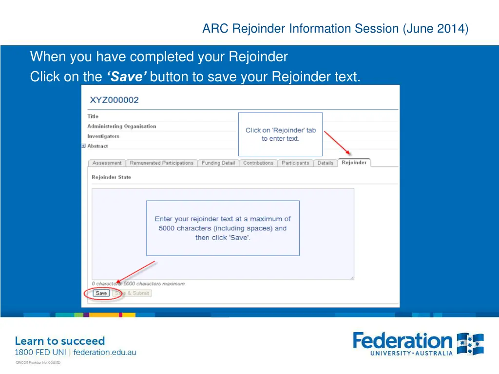 arc rejoinder information session june 2014 43