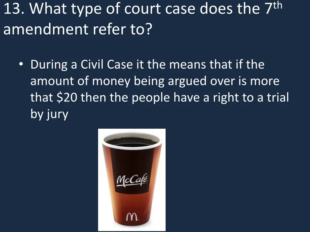 13 what type of court case does