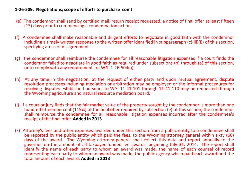 1 26 509 negotiations scope of efforts 1