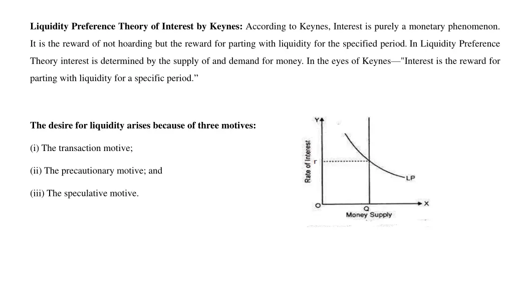 liquidity preference theory of interest by keynes