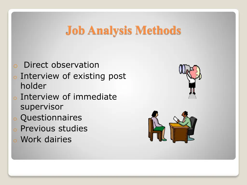 job analysis methods