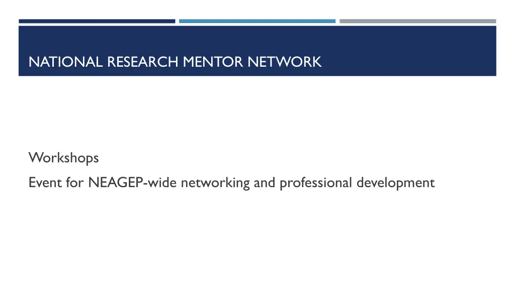 national research mentor network