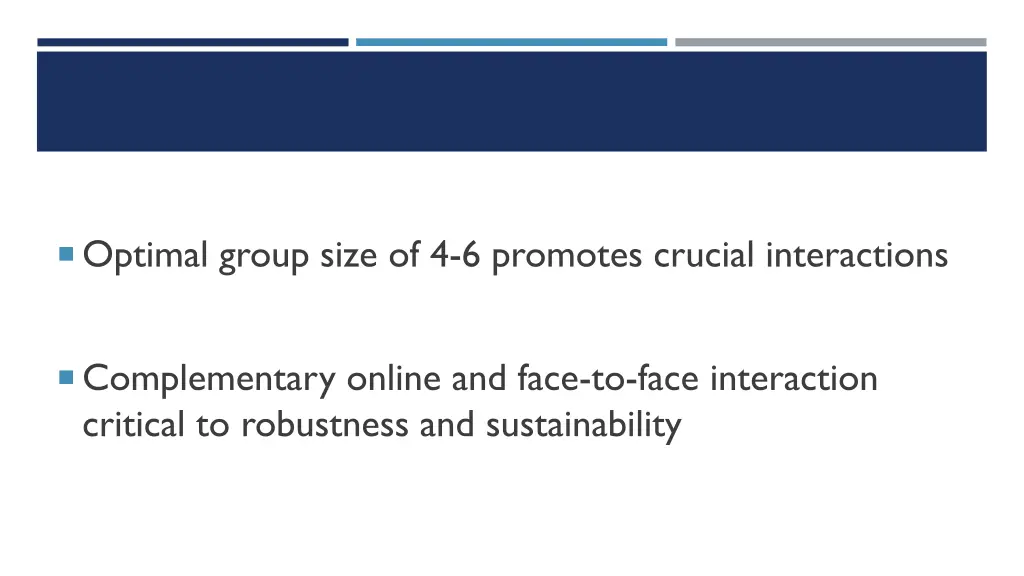 optimal group size of 4 6 promotes crucial