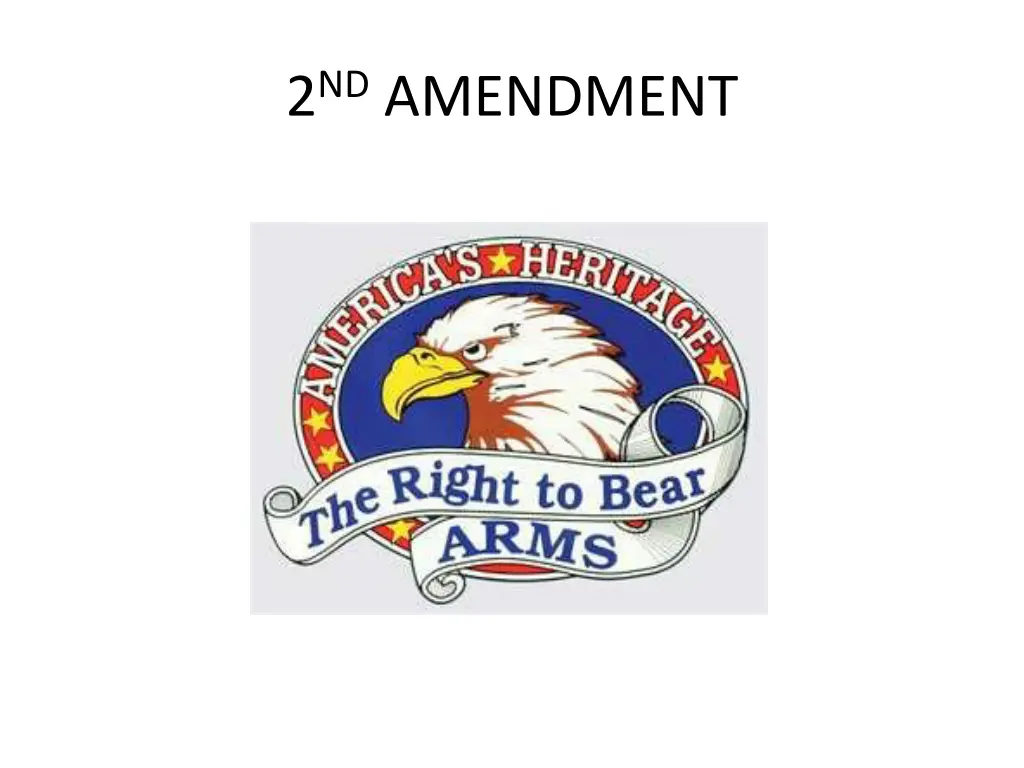 2 nd amendment