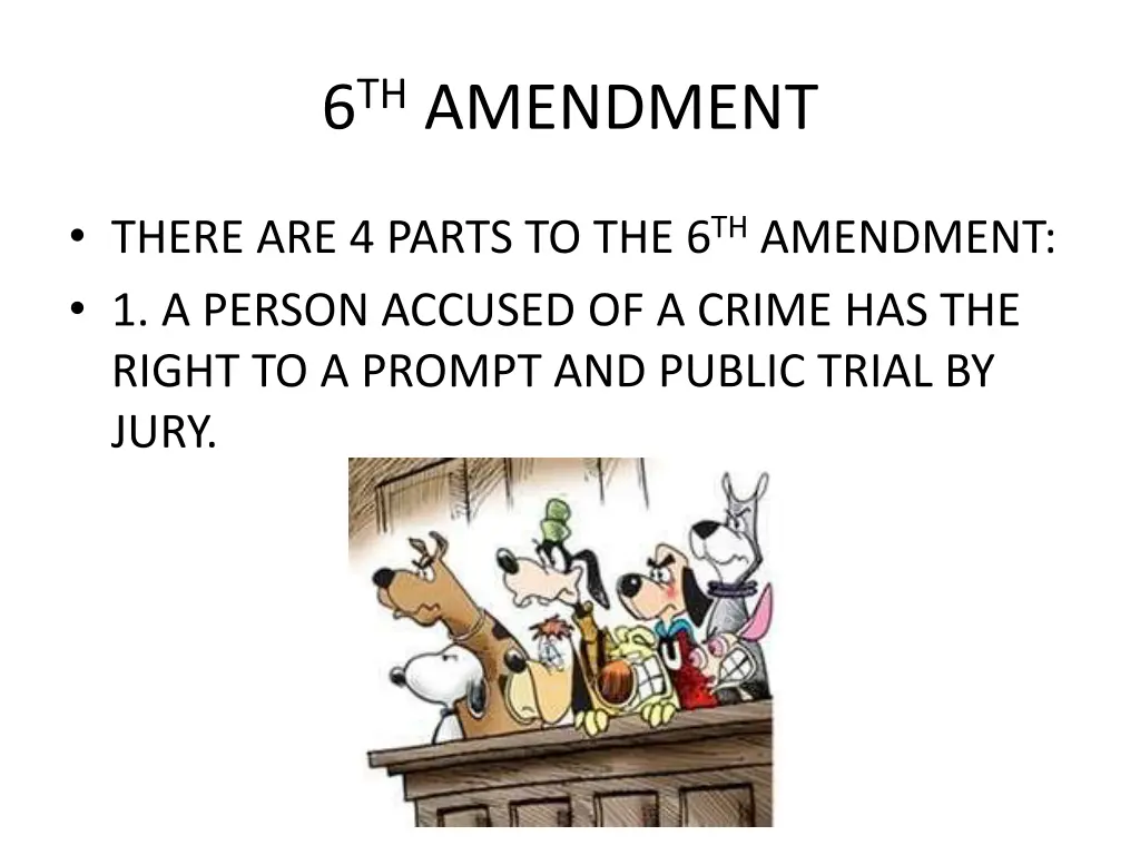 6 th amendment