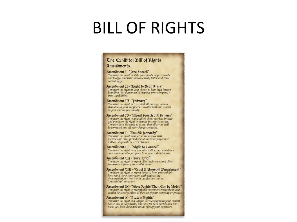 bill of rights