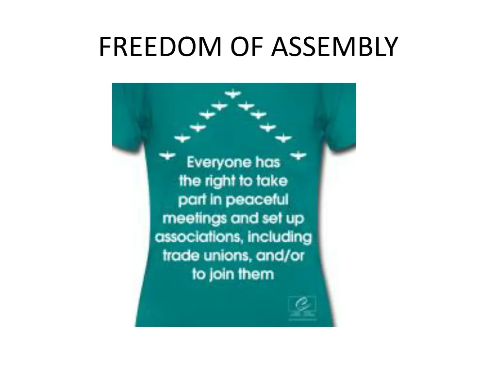 freedom of assembly 1