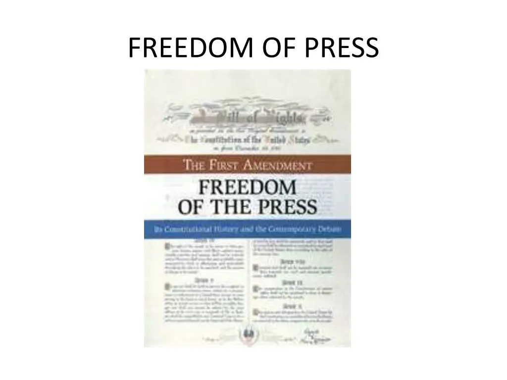 freedom of press