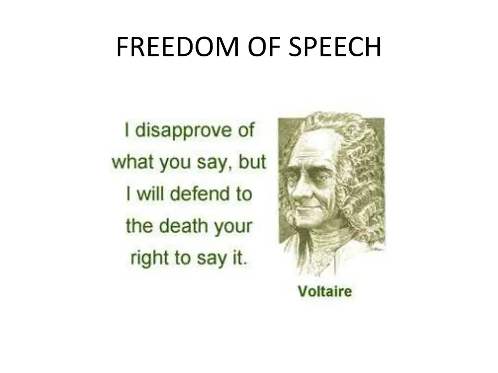 freedom of speech