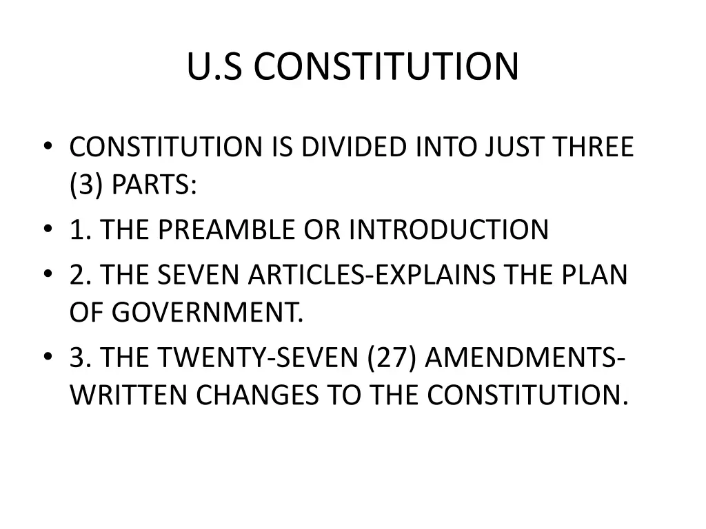 u s constitution