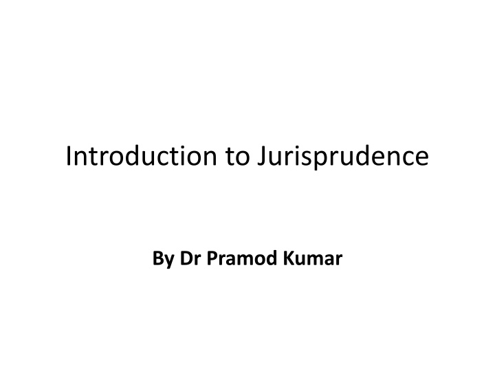 introduction to jurisprudence