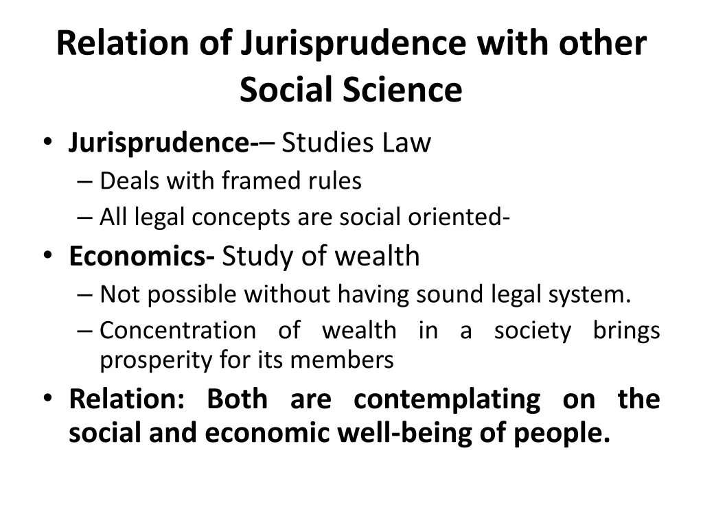 relation of jurisprudence with other social 3