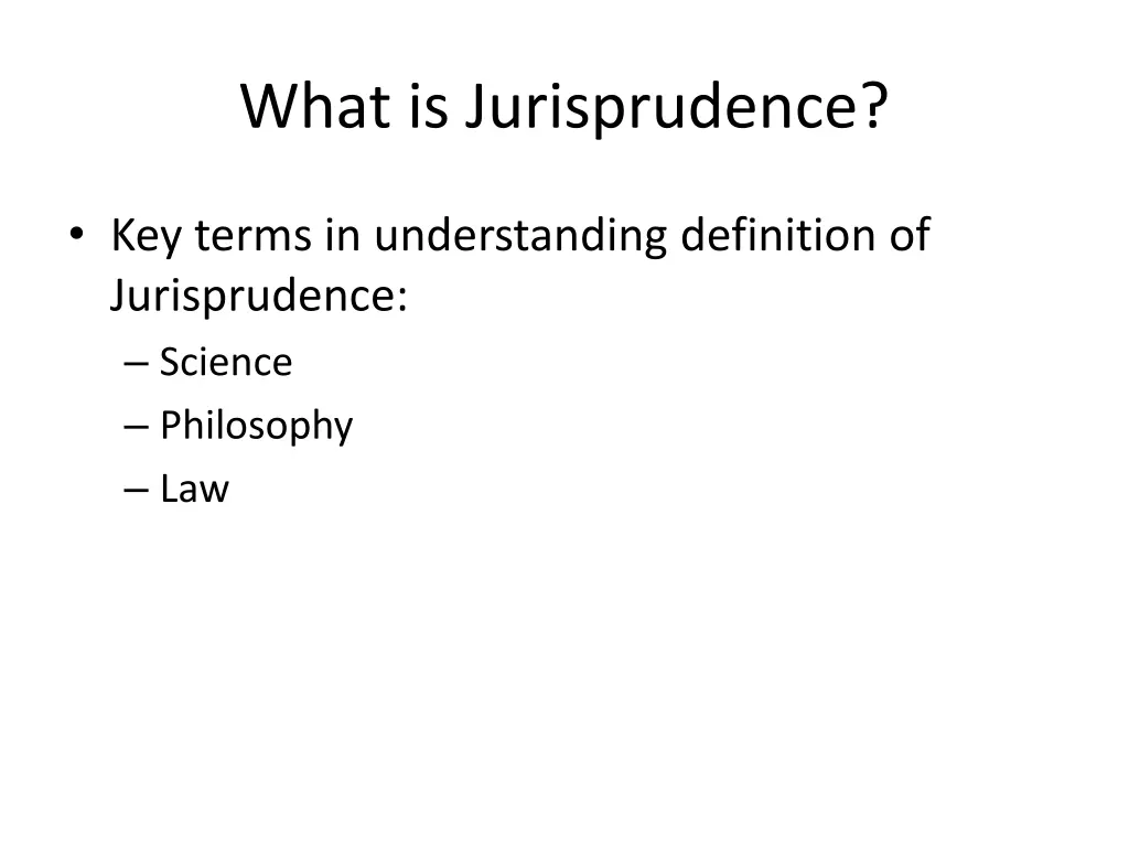 what is jurisprudence 2