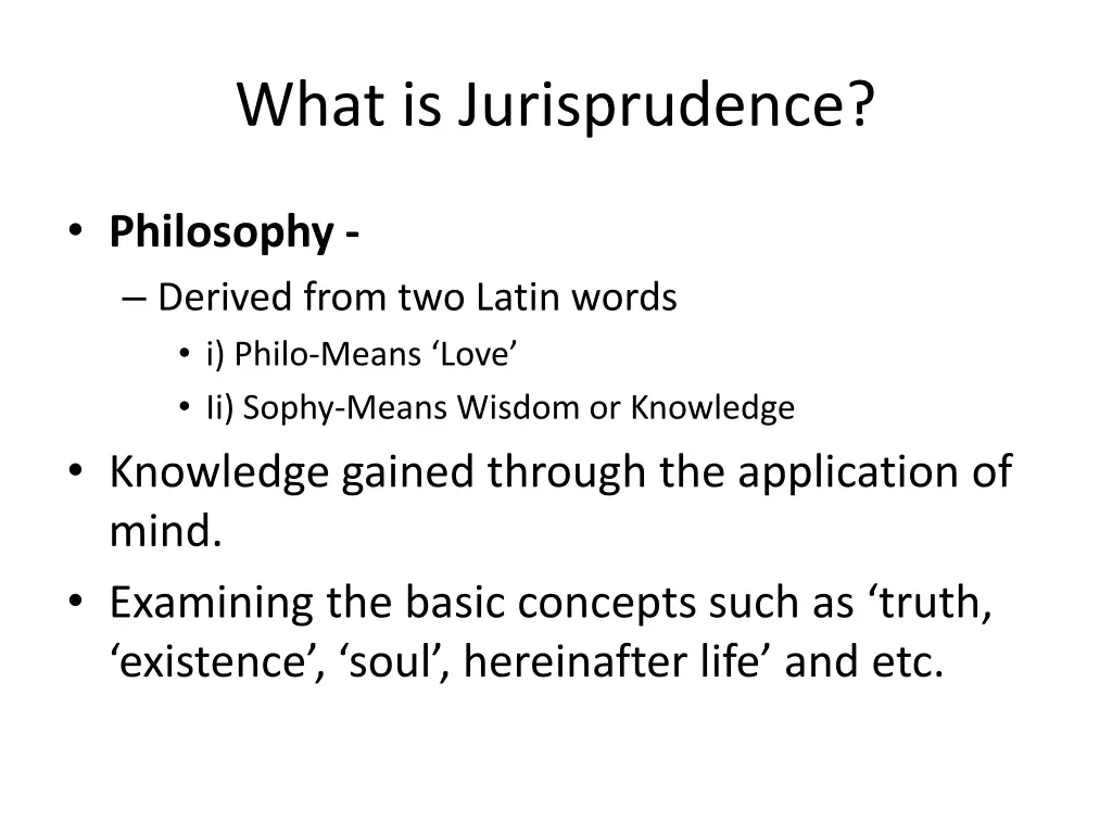 what is jurisprudence 4