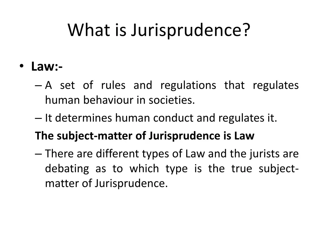 what is jurisprudence 5