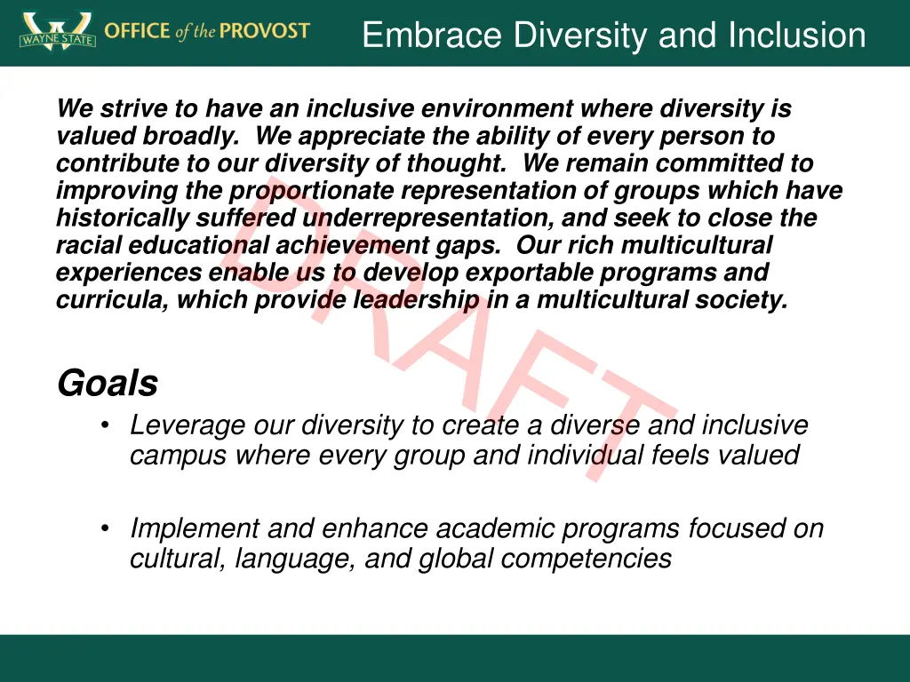 embrace diversity and inclusion