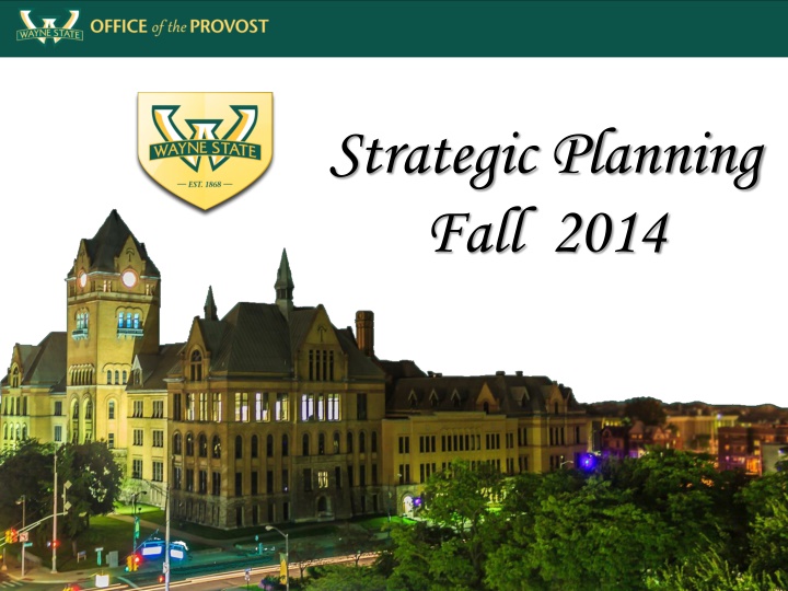 strategic planning fall 2014