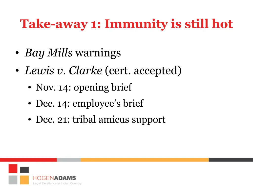 take away 1 immunity is still hot