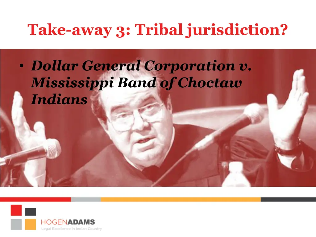 take away 3 tribal jurisdiction