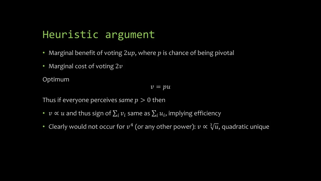 heuristic argument