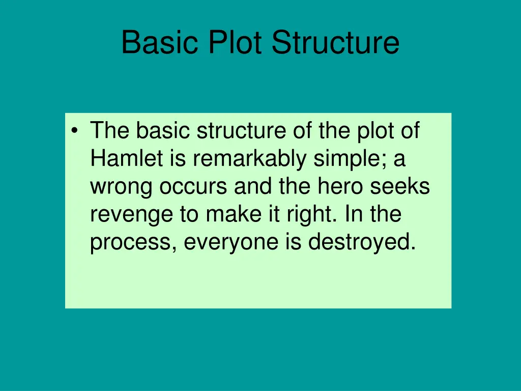 basic plot structure