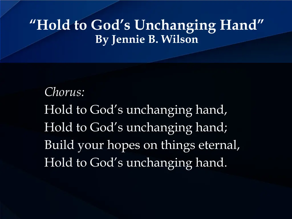 hold to god s unchanging hand by jennie b wilson 3